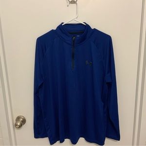 Under Armour HeatGear Loose 1/4 Zip Pullover – Royal Blue – Size L